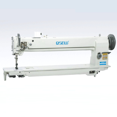 Qs-4420l-25 διπλή σύνθετη τροφή τρία βραχιόνων βελόνων μακριά lockstitch συγχρονισμού μεγάλη βιομηχανική ράβοντας μηχανή γάντζων